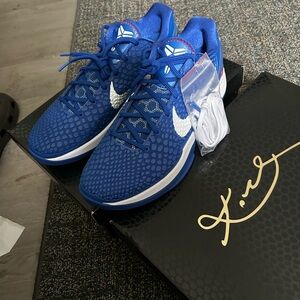 Nike Blue and White Sneakers